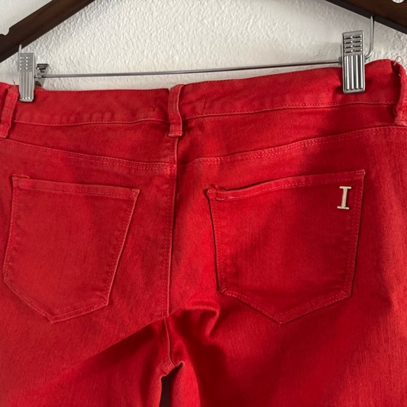 Isaac Mizrahi X Chevy Malibu Limited Edition Designer Jeans Sz 6 Red Malibu EUC - Picture 5 of 11